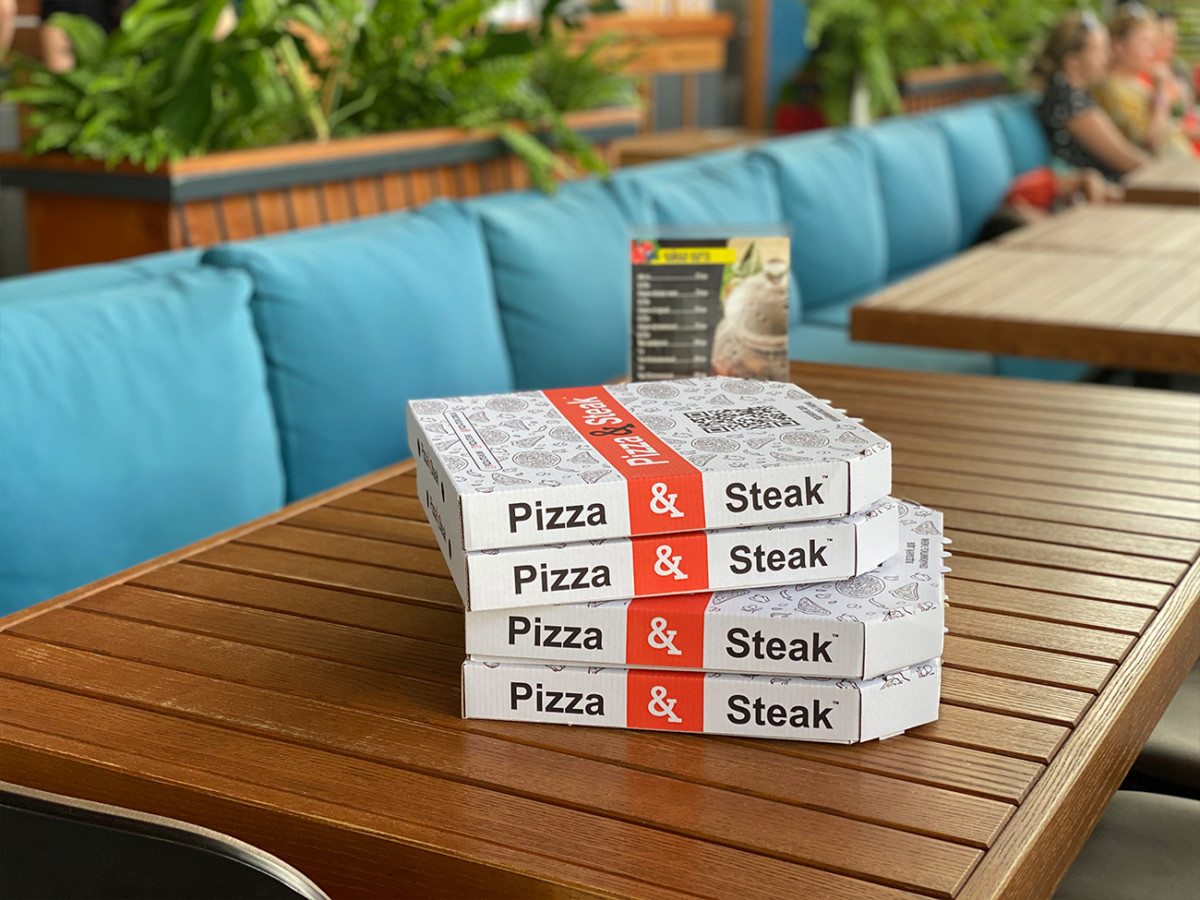 Доставка в сети ресторанов Pizza & Steak в Коблево по курорту