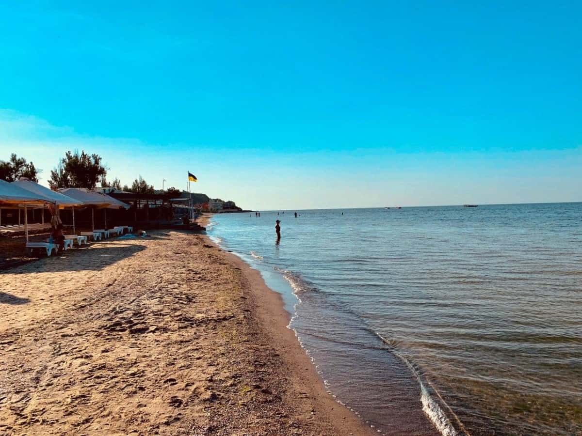 Утренний пляж Коблево