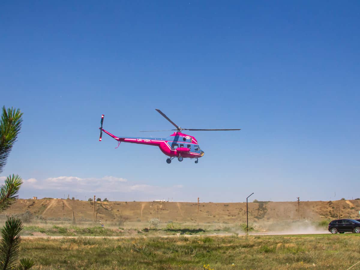 экскурсии на вертолете в Коблево