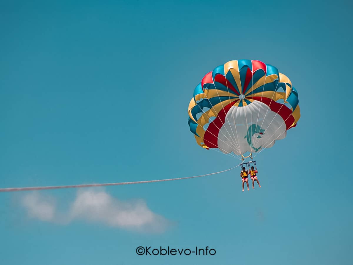 Отдых в Коблево 2021. Полет с парашютом летом