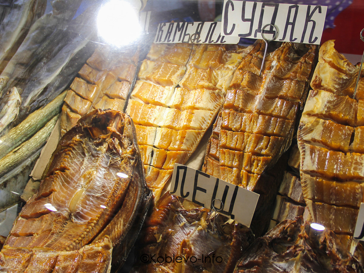Цены на вяленую рыбу на рынке в селе Коблево