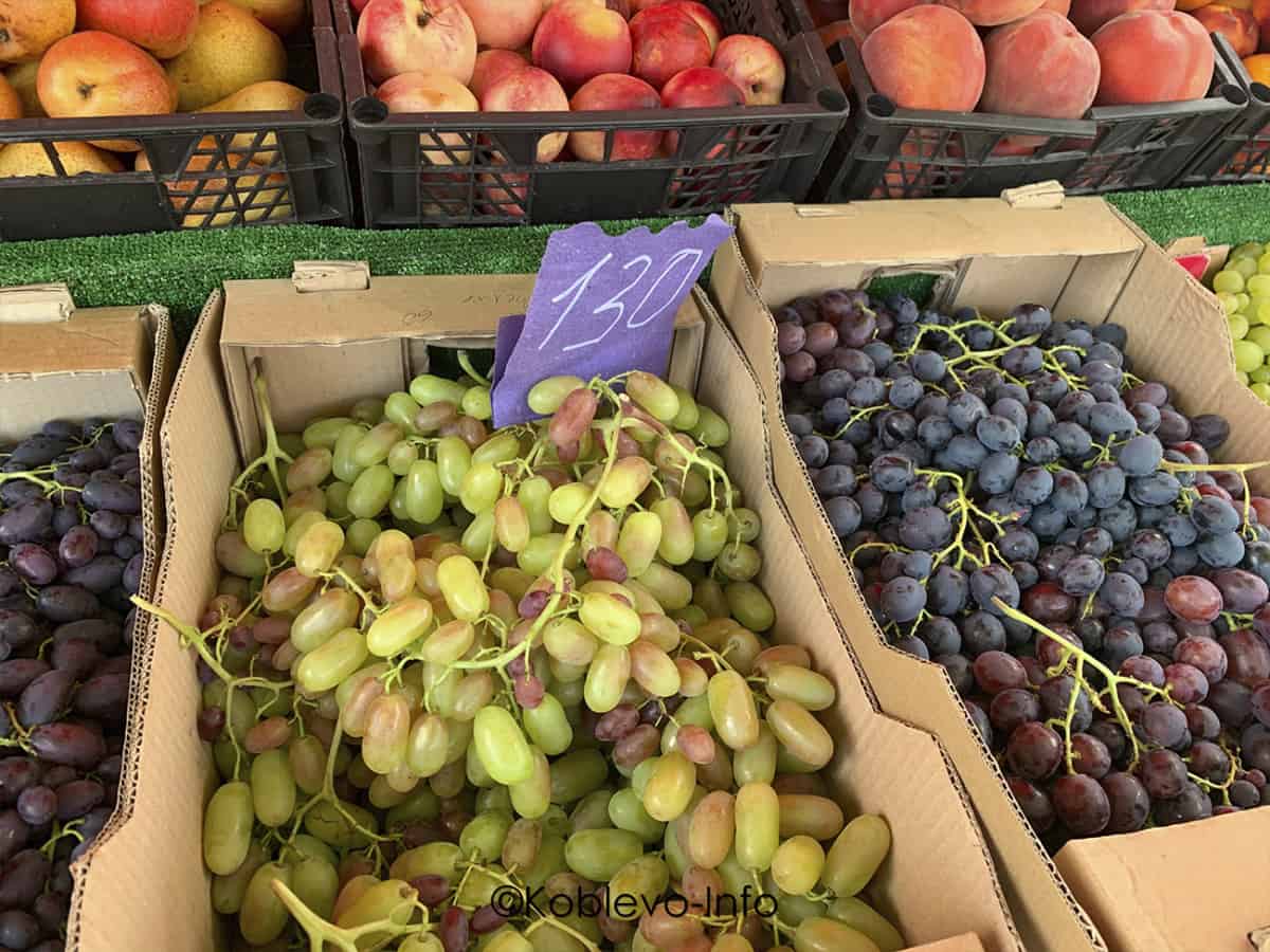 Цены на виноград в Коблево летом