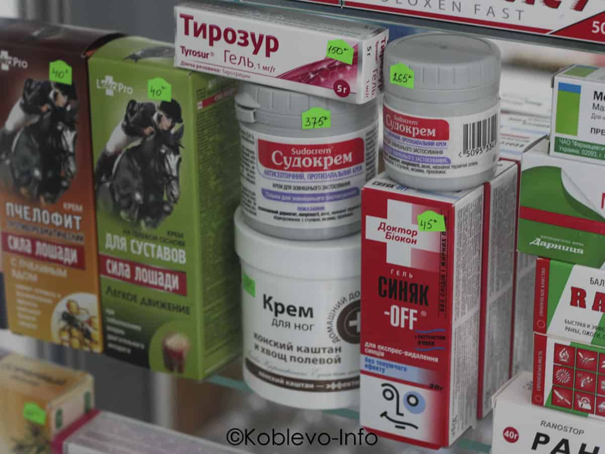 Цены на лекарства в аптеке в Коблево