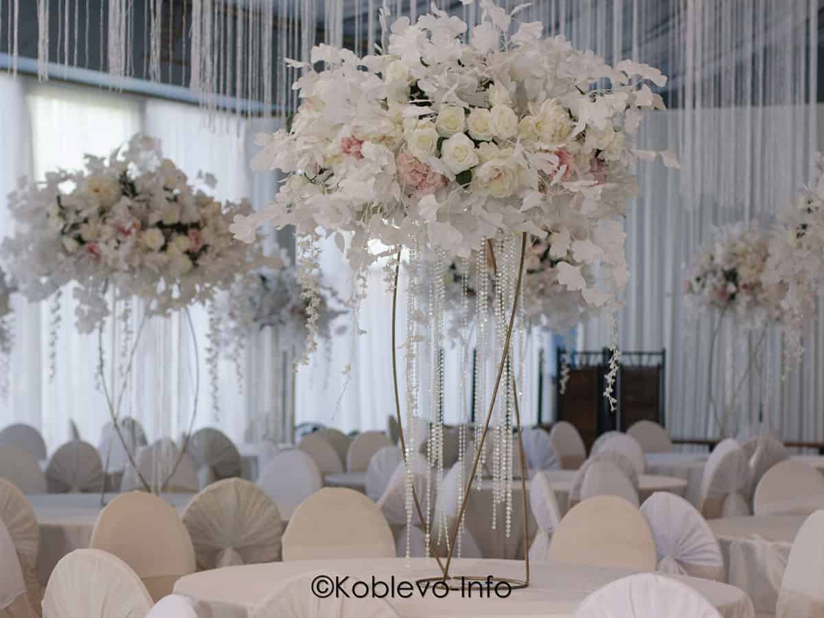 Как украсить зал для свадебной церемонии в Коблево