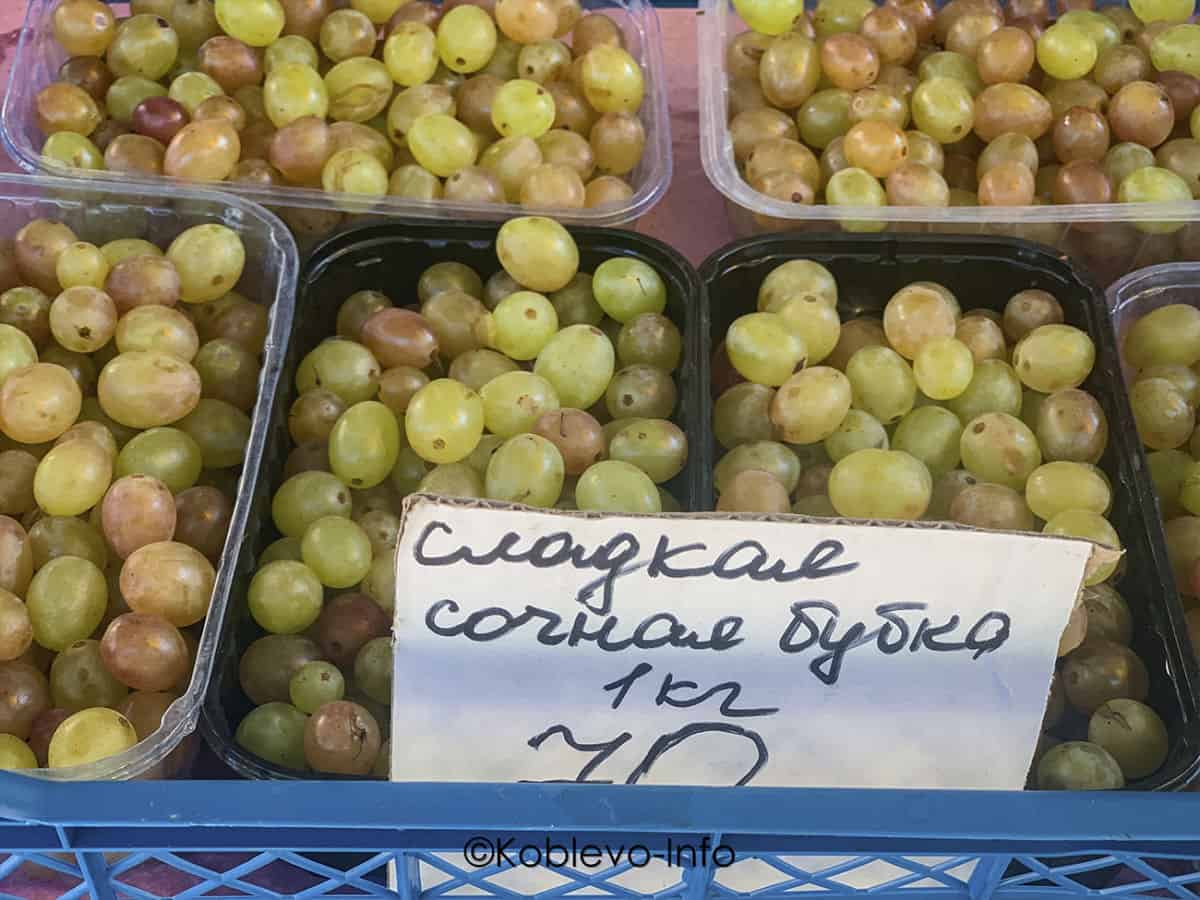 Где купить виноград в Коблево