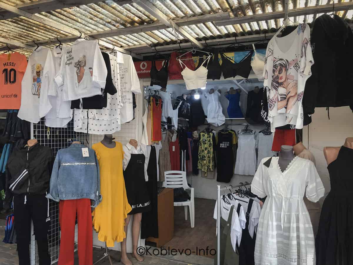 Магазин женской одежды на Курортном проспекте в Коблево