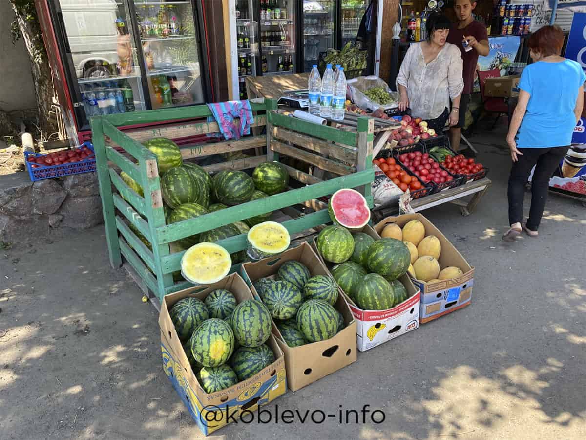 Купить арбуз в Коблево на рынке