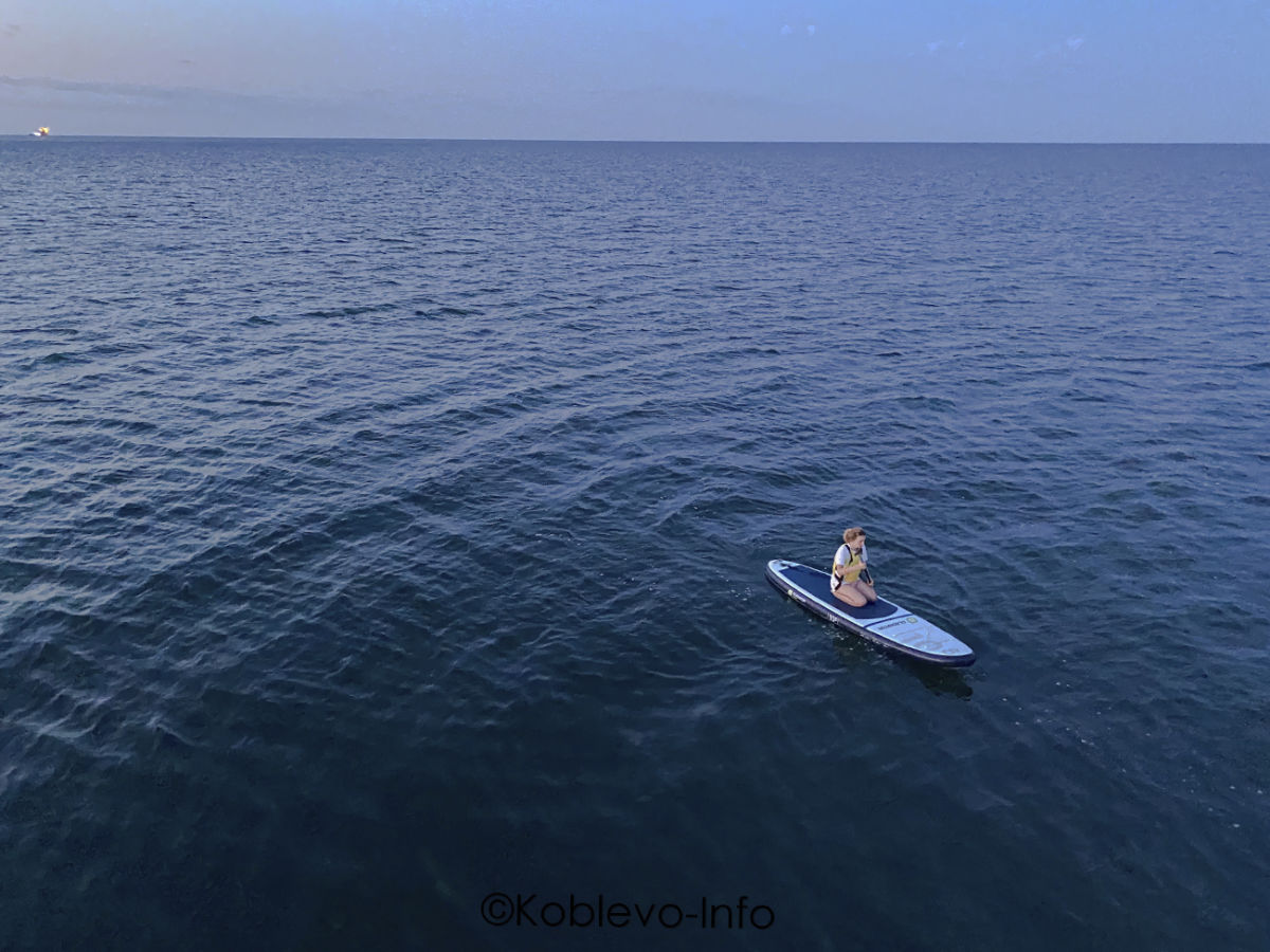 Сапсерфинг в открытом море Коблево фото