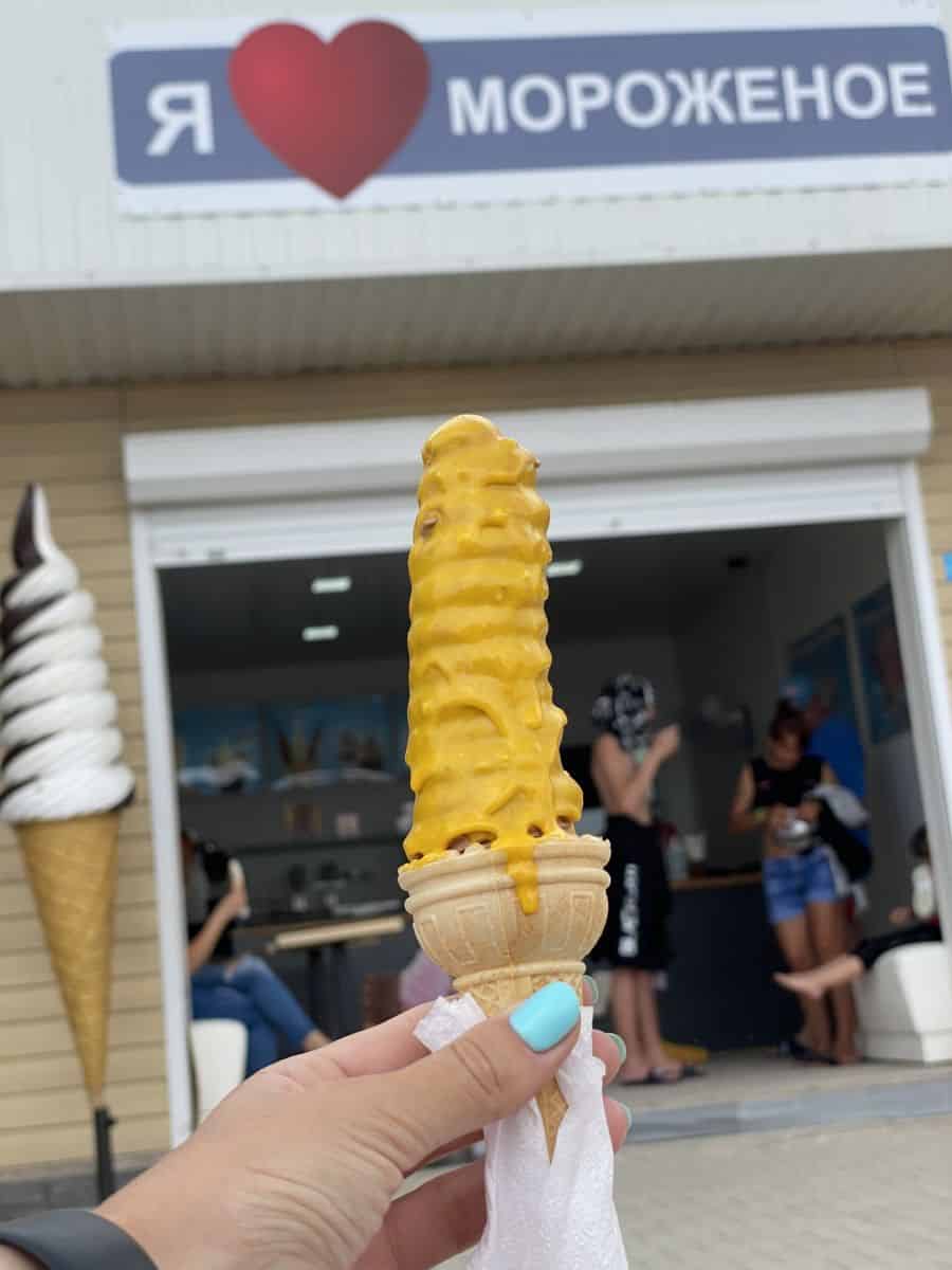 спиральеое мороженое фото Коблево