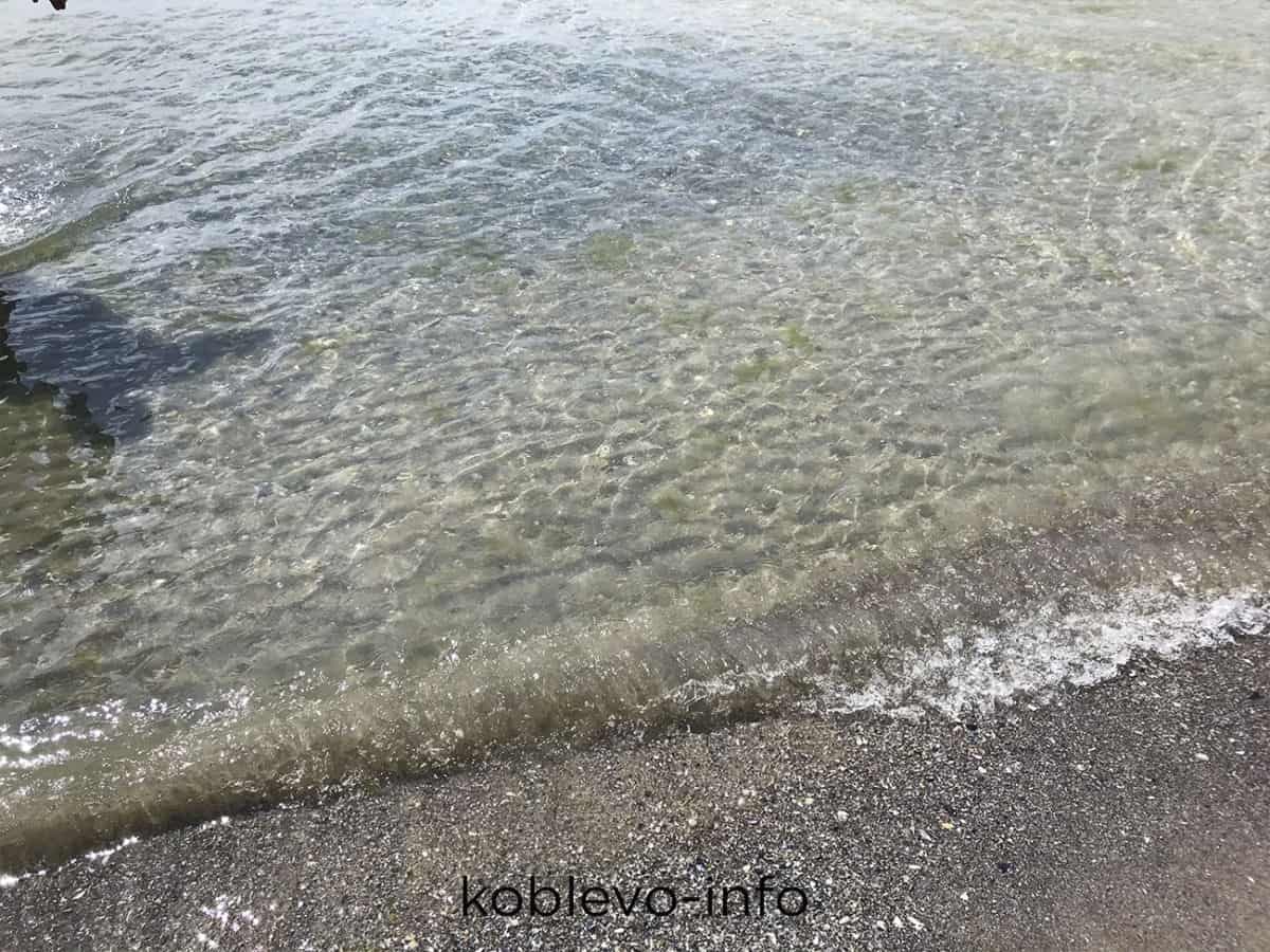 прозрачное море в Коблево сегодня