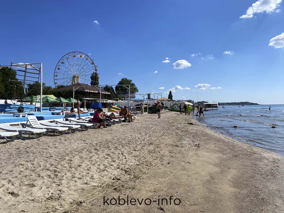 Обзор пляжа в Коблево