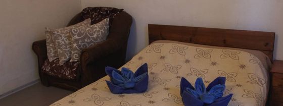 Фото спальни в коттедже Посейдон Люкс в Коблево